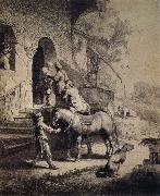 REMBRANDT Harmenszoon van Rijn The Good Samaritan oil painting reproduction